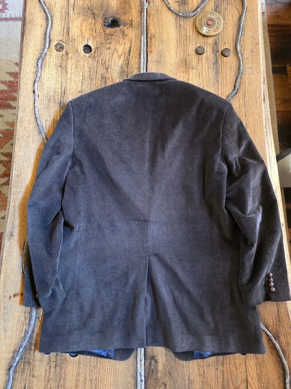 Ralph Lauren Men's Brown Corduroy Blazer - Classic Two-Button Sport Coat 44L